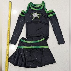 REAL Rebel Athletics ALLSTAR Cheer Uniform Cheerleading ELITE All Star YL Large